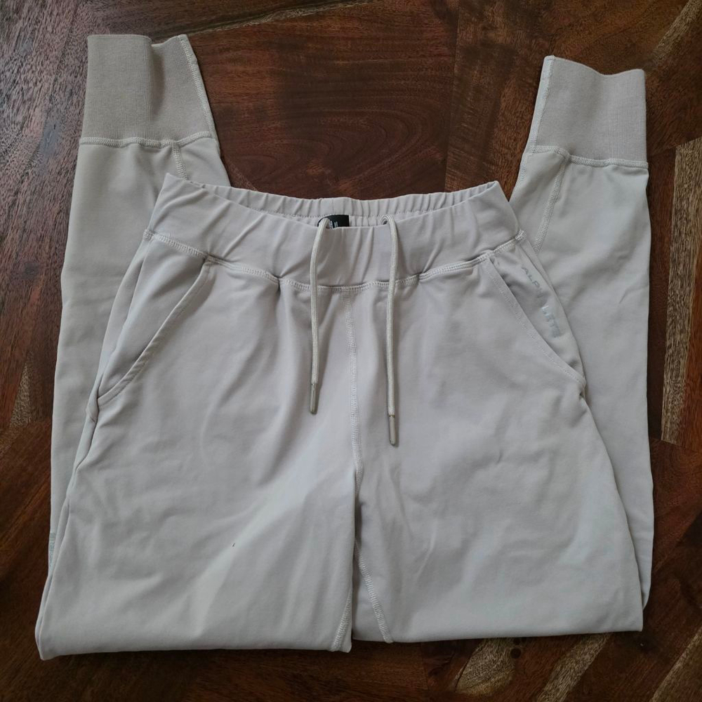 Women's Alphalete Beige Joggers Track Pants Size S